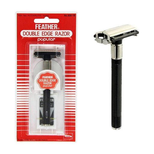 Feather Feather Double Edge Shaving Razor Safety razor Light Gray