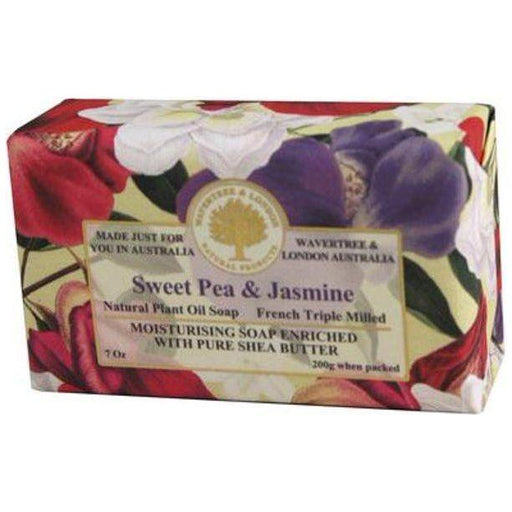 Wavertree & London Wavertree & London Sweet Pea & Jasmine Soap 7 Oz Bar Soap Dark Gray