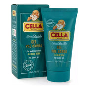 Cella Cella Organic Aloe Vera Pre Shave Gel 75ml Shaving & Grooming Sea Green