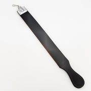 Dural Dural Straight Razor Strop Leather Sharpening Strap 20" Black Barber Strop Straight Razor Strop White Smoke