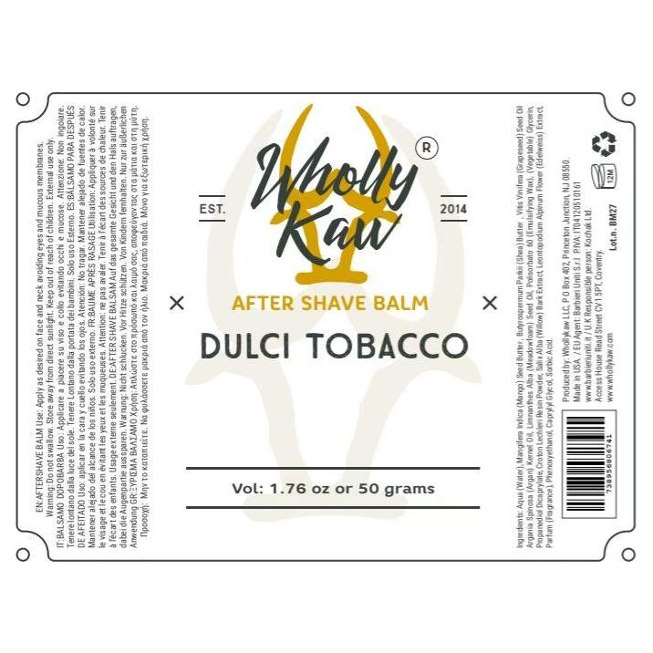 WhollyKaw Wholly Kaw Dulci Tabacco Shaving Collection Shaving Set Beige Aftershave Balm 1.76 oz