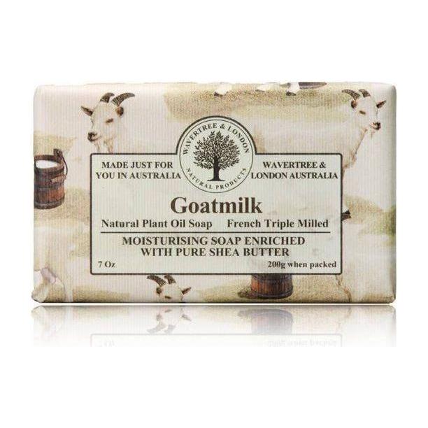 Wavertree & London Wavertree & London French Triple Milled Goatmilk Moisturizing Soap 7 oz Moisturizing Soap Light Gray