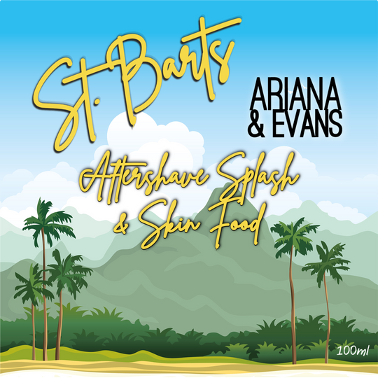Ariana & Evans Ariana & Evans St. Barts After Shave and Skin Food 100ml After Shave Light Steel Blue