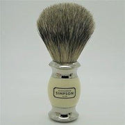 Simpsons Alexander Simpson Est. 1919 Classic Super Badger Mach III Shaving Set Ivory Shaving Set Gray