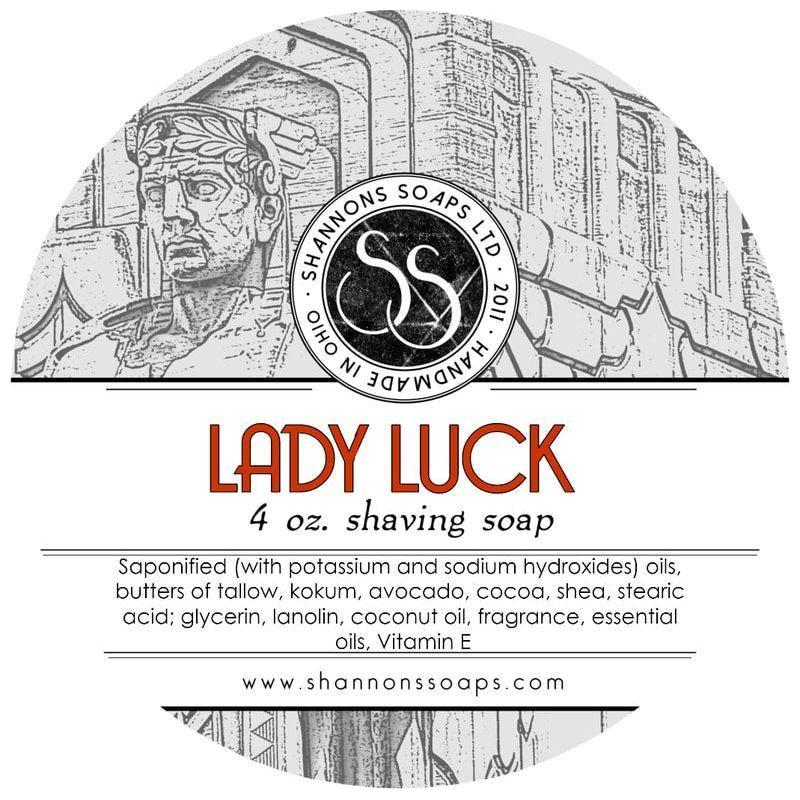 Shannons Soap Shannons Soap Lady Luck Shaving Soap 4 Oz Shaving Soap Light Gray