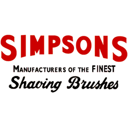 Simpsons Simpson Special Sovereign Grade Synthetic Fibre Shaving Brush Shaving Brush Firebrick