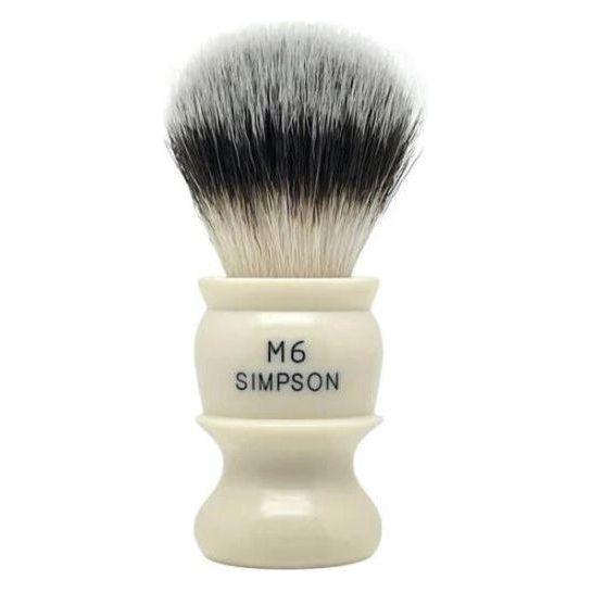 Simpsons Simpson M6 Sovereign Grade Synthetic Fibre Shaving Brush Shaving Brush Gray