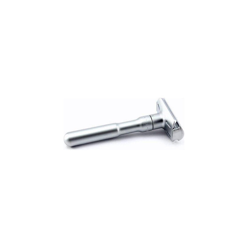 Merkur Merkur Futur Adjustable Safety Razor Gift Tin & Blades - Satin Safety Razor Light Gray