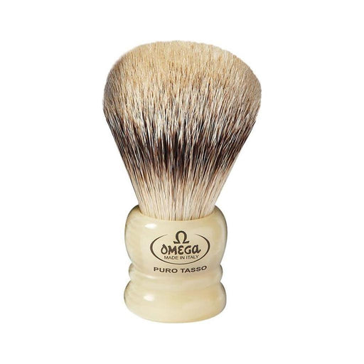Omega Omega 599 Silvertip Badger Shaving Brush Shaving Brush Tan
