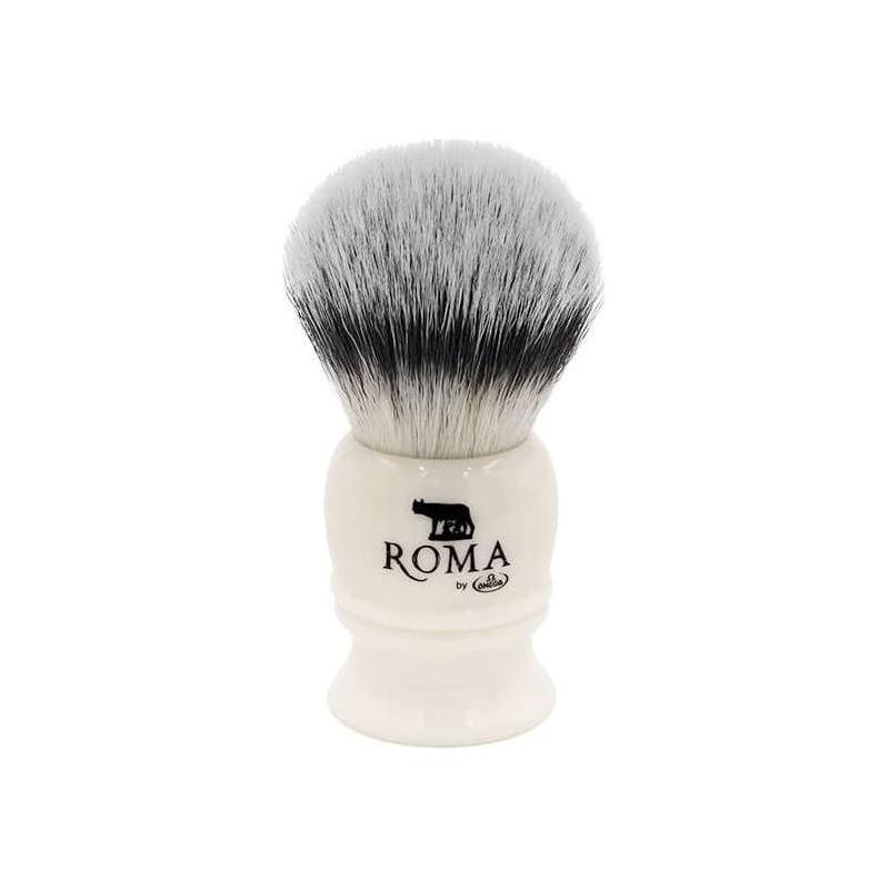 Omega Omega Roma Synthetic Shaving Brush - Lupa Capitolina Shaving Brush Light Gray