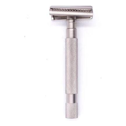 Parker Parker 55SL-SC Satin Chrome Semi Slant DE Safety Razor Safety Razor Light Gray