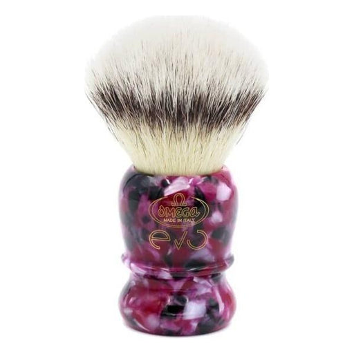 Omega Omega Evo Shaving Brush - Veteran Purple -E1891 Shaving Brush Light Gray
