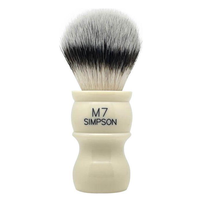 Simpsons Simpson M7 Sovereign Grade Synthetic Fibre Shaving Brush Shaving Brush Gray