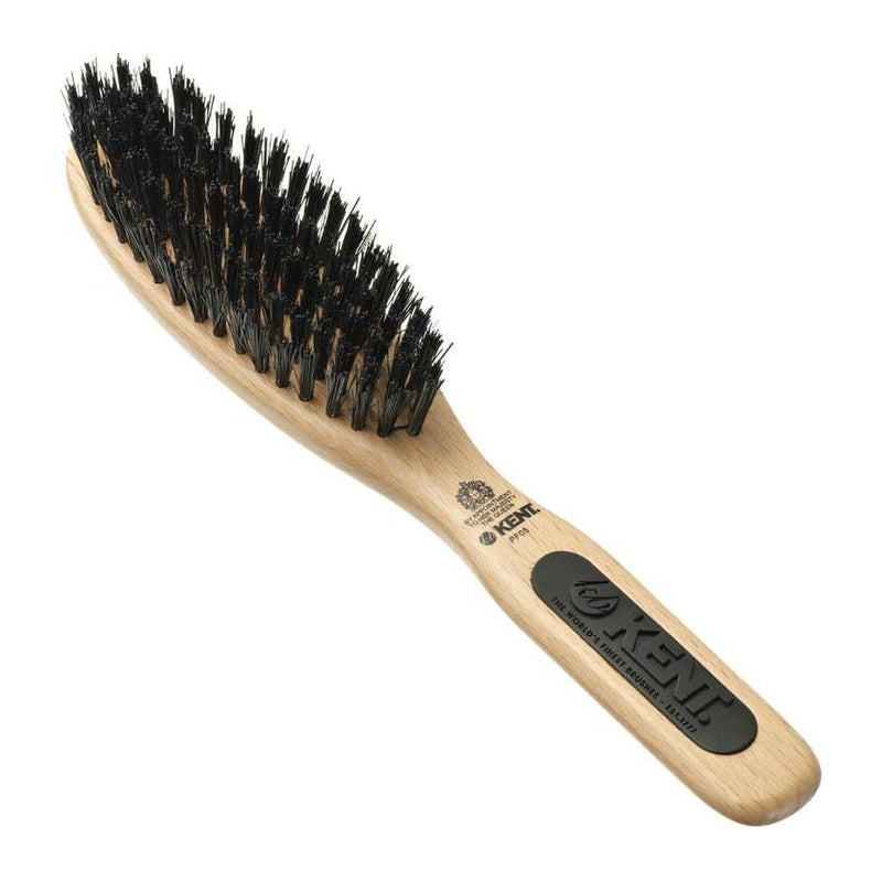 KENT Kent NS05 / PF05 Natural Shine Narrow Grooming Pure Bristle Hair Brush - 5 Oz Hair Brush Wheat