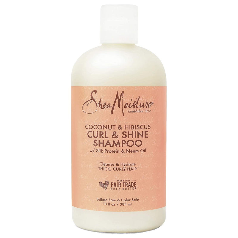 SheaMoisture SheaMoisture Coconut & Hibiscus Curl & Shine Shampoo 384ml Shampoo Tan