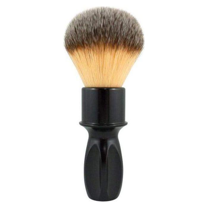 RazoRock RazoRock Glossy Black 400 Plissoft Synthetic Shaving Brush - 24 mm knot (Solid Aluminum) Shaving Brush Dark Slate Gray