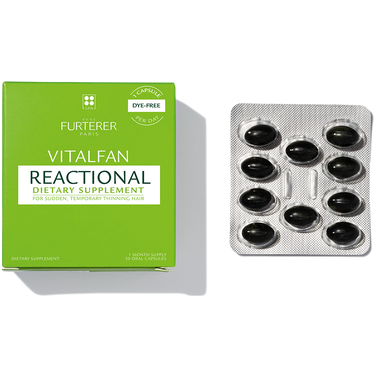 Rene Furterer Rene Furterer Vitalfan Reactional Dietary Supplement 30 Oral Capsules Dietary Supplement Yellow Green