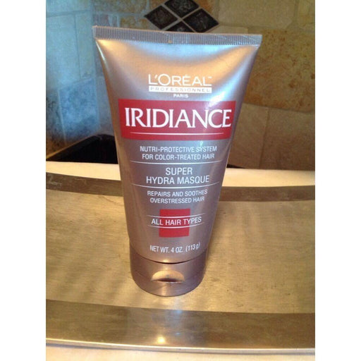 L'Oreal L'Oreal Iridiance Super Hydra Masque For Color Treated Hair 4 oz Hair Masque Dim Gray