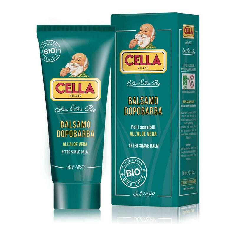 Cella Cella Organic Aloe Vera After Shave Balm 100ml Shaving & Grooming Sea Green