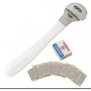 Merkur Merkur Corn & Callus Razor & 10 Blades Gently Trims Away Corns & Callus Pedicure Corn & Callus Razor Light Gray