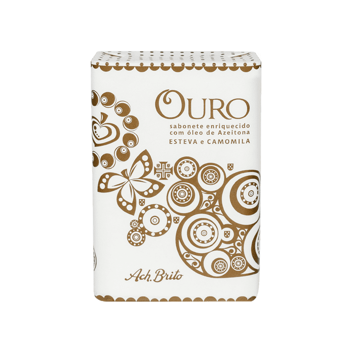Ach. Brito Ach Brito Ouro Gum Rockrose and Chamomile Bar Soap 75g Bar Soap Sienna