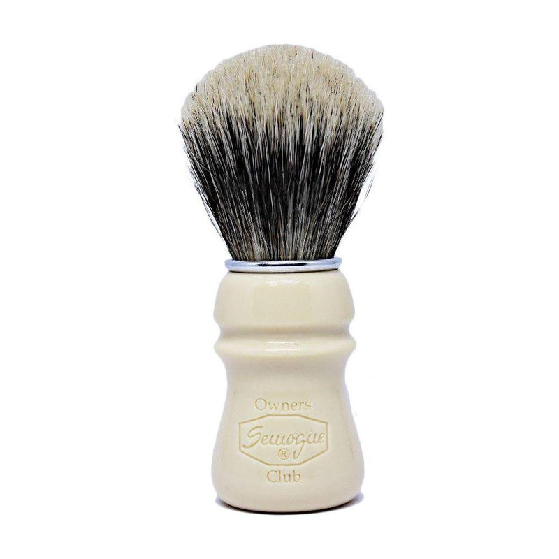 Semogue Semogue Owners Club (SOC) Taj Resin Boar and Badger Blend Shaving Brush Gray