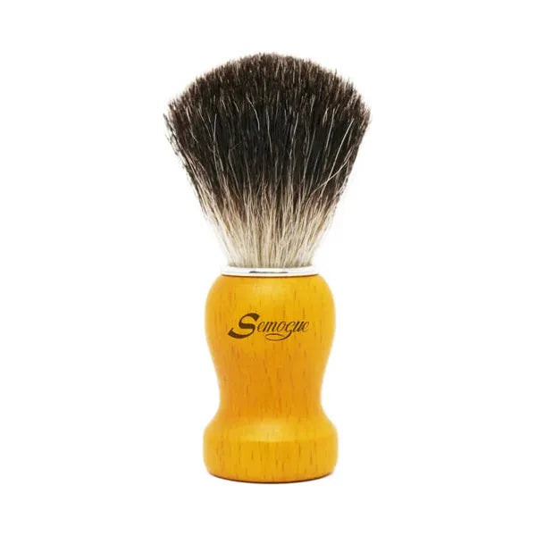 Semogue Semogue Pharos-c3 Pure Grey Badger Shaving Brush - Yellow Shaving Brush Goldenrod
