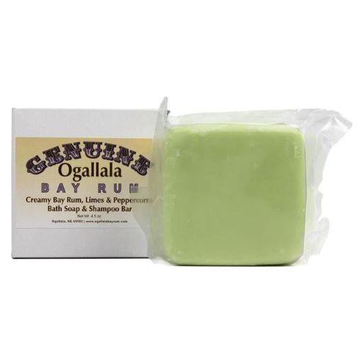 Ogallala Ogallala Bay Rum, Limes & Peppercorns Creamy Soap & Shampoo Bar 4.5 Oz Bath Soap & Shampoo Bar Dark Sea Green