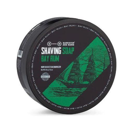 Barrister & Mann Barrister & Mann Bay Rum Collection Shaving Set Dark Slate Gray Shaving Soap 4 oz