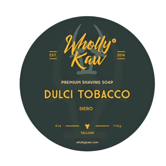 WhollyKaw Wholly Kaw Dulci Tabacco Shaving Collection Shaving Set Black Shaving Soap 4 oz