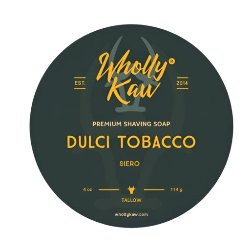 WhollyKaw Wholly Kaw Dulci Tabacco Shaving Collection Shaving Set Black Shaving Soap 4 oz