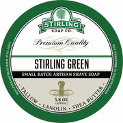 Stirling Soap Co Stirling Soap Co. Stirling Green Shaving Collection Shaving Set Light Gray Shaving Soap 5.8oz