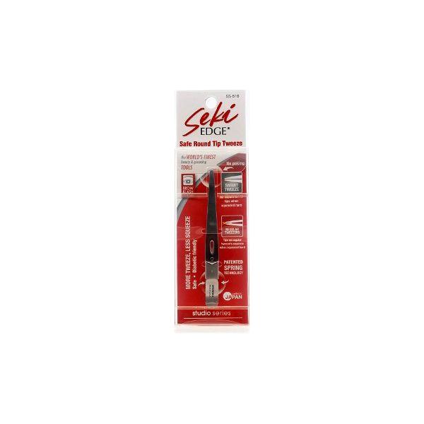 Seki Edge Seki Edge Safe Round Tip Tweeze SS-516 Tweezers Light Gray