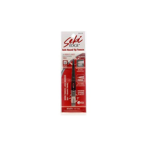 Seki Edge Seki Edge Safe Round Tip Tweeze SS-516 Tweezers Light Gray