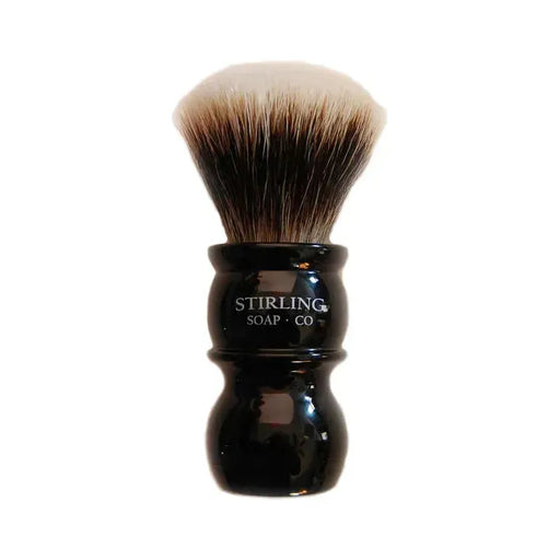 Stirling Soap Co Stirling Soap Co. Black Handle Fan Knot Badger Shaving Brush 24mm x 50mm Shaving Brush Gray