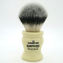 Simpsons Simpson Tulip T3 Sovereign Grade Synthetic Fibre Shaving Brush Shaving Brush White Smoke