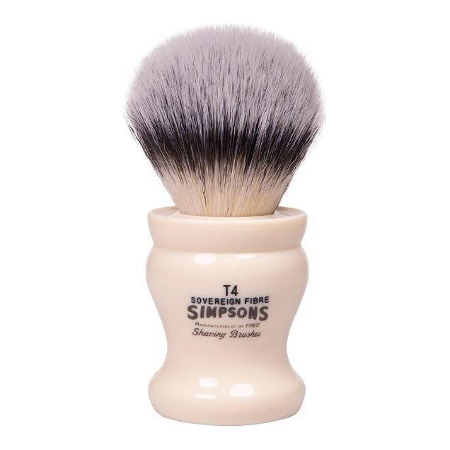 Simpsons Simpson Tulip T4 Sovereign Grade Synthetic Fibre Shaving Brush Shaving Brush Light Gray