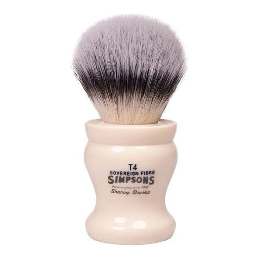Simpsons Simpson Tulip T4 Sovereign Grade Synthetic Fibre Shaving Brush Shaving Brush Light Gray