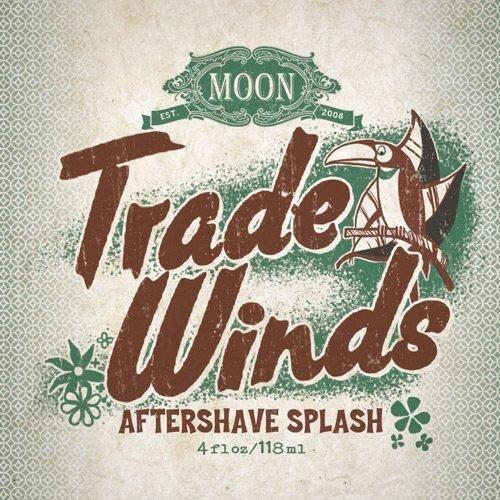 Moon Soaps Moon Soaps Trade Winds Aftershave Splash 4 Oz Aftershave Splash Light Gray