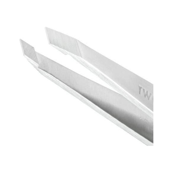 Tweezerman Tweezerman Slant Tweezer Platinum Silver 1230-PSR Tweezers Light Gray