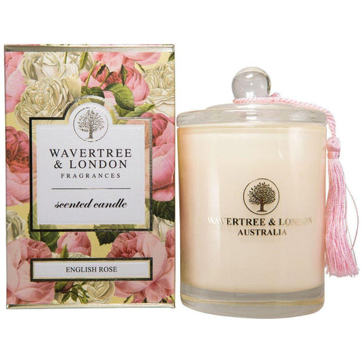 Wavertree & London Wavertree & London English Rose Candle, 38 oz Candle Light Gray