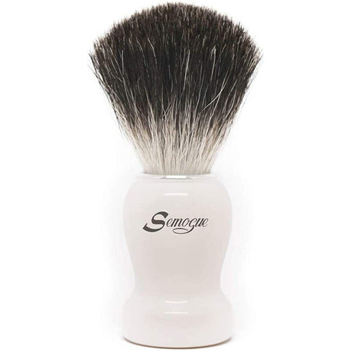 Semogue Semogue Pharos-c3 Pure Black Badger Shaving Brush - Arctic White Shaving Brush Dark Slate Gray