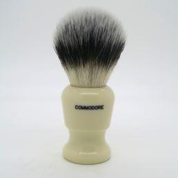 Simpsons Simpson Commodore X1 Sovereign Grade Synthetic Fibre Shaving Brush Shaving Brush Light Gray