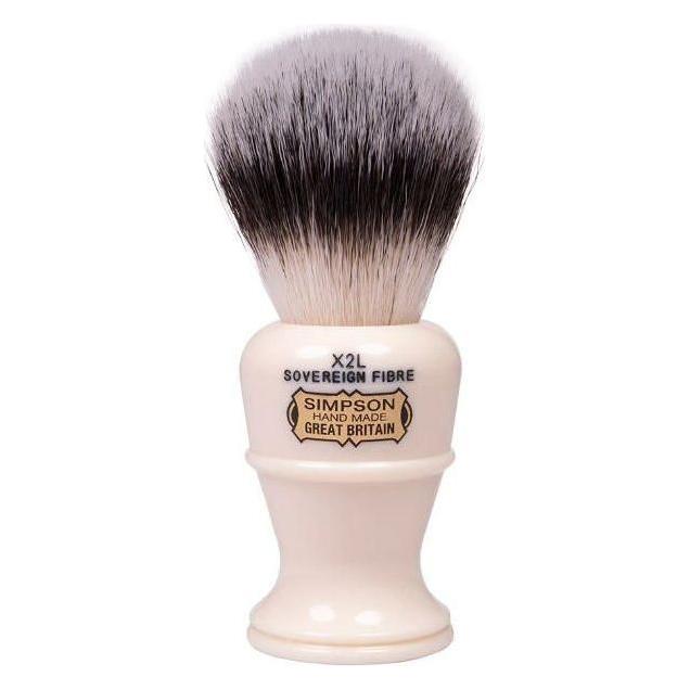 Simpsons Simpson Colonel X2l Sovereign Grade Synthetic Fibre Shaving Brush Shaving Brush Light Gray
